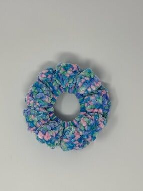 Cotton Candy Crochet Scrunchie